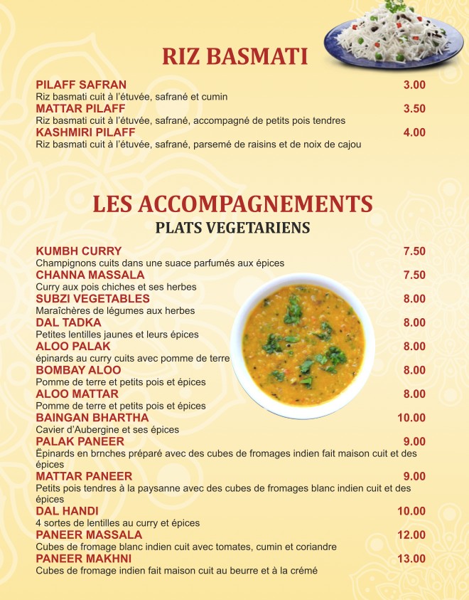 Chez Vandan menu 8