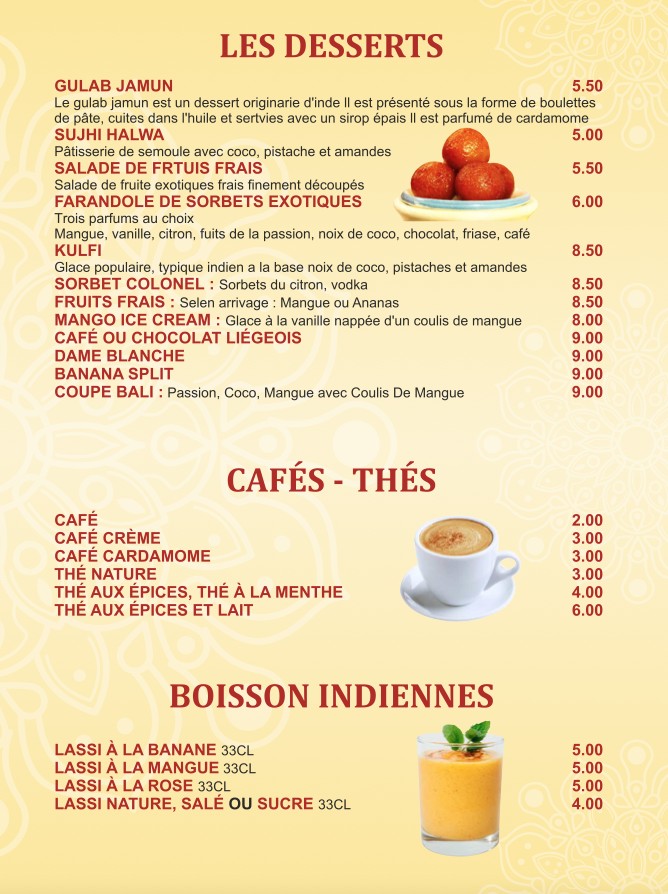 Chez Vandan menu 9
