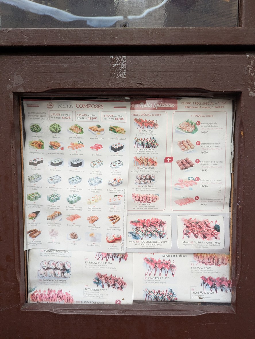 BISTROT TOKYO menu 1