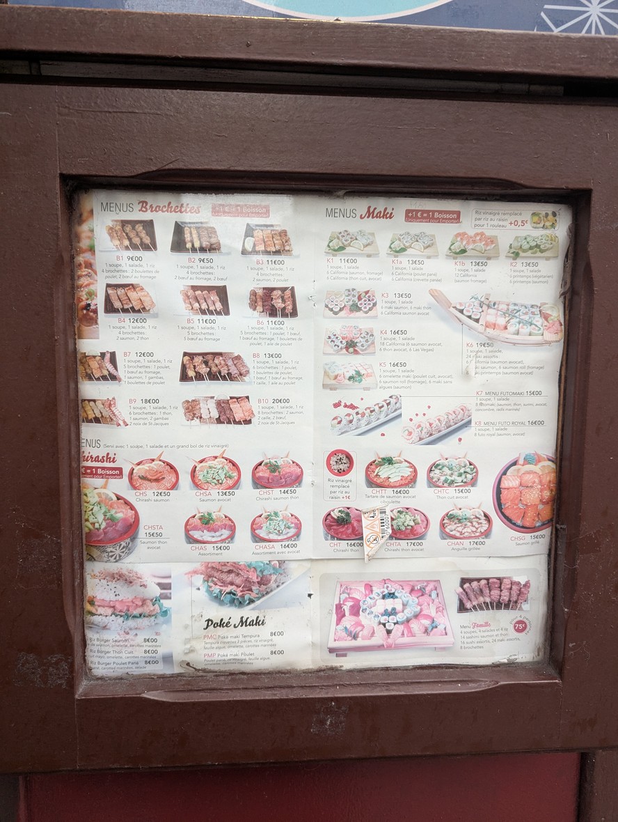 BISTROT TOKYO menu 2