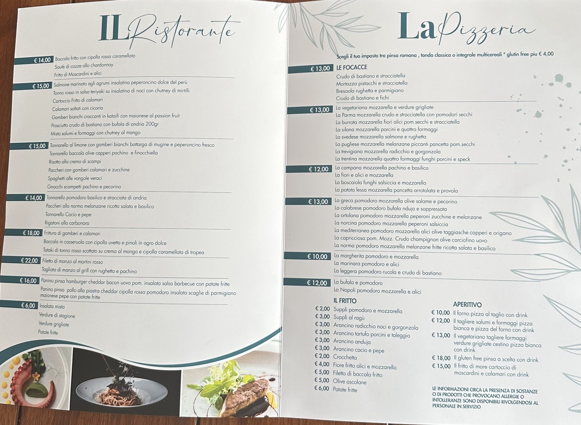 Stellina Garbatella menu 1