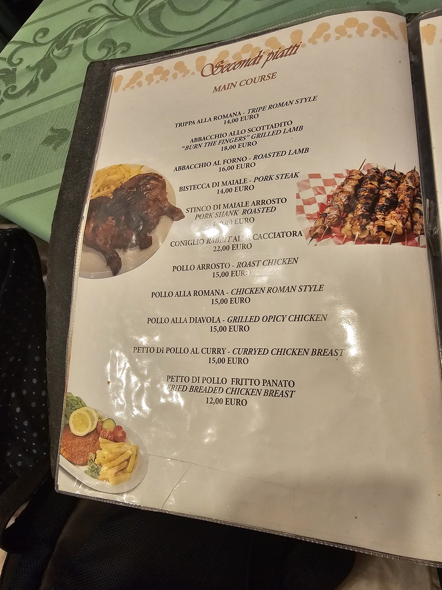 La Forchetta d´Oro menu 4