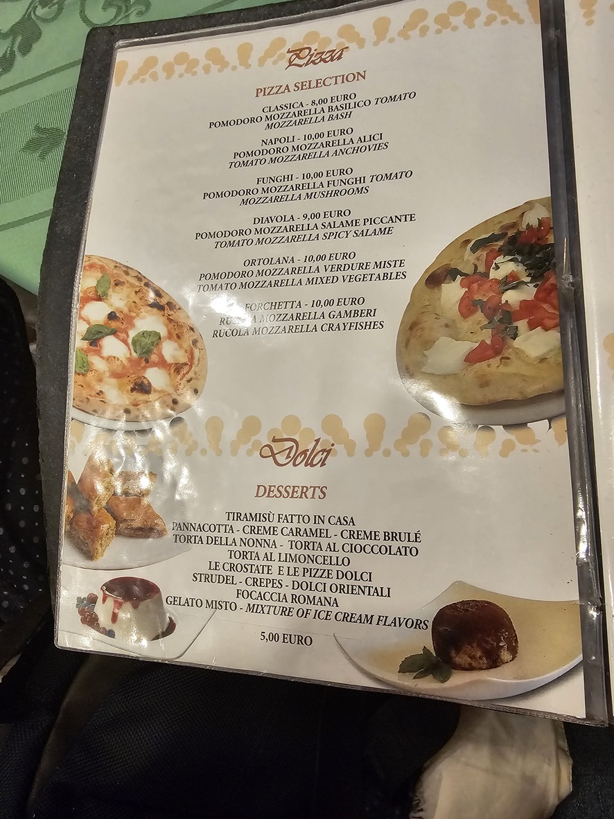 La Forchetta d´Oro menu 6