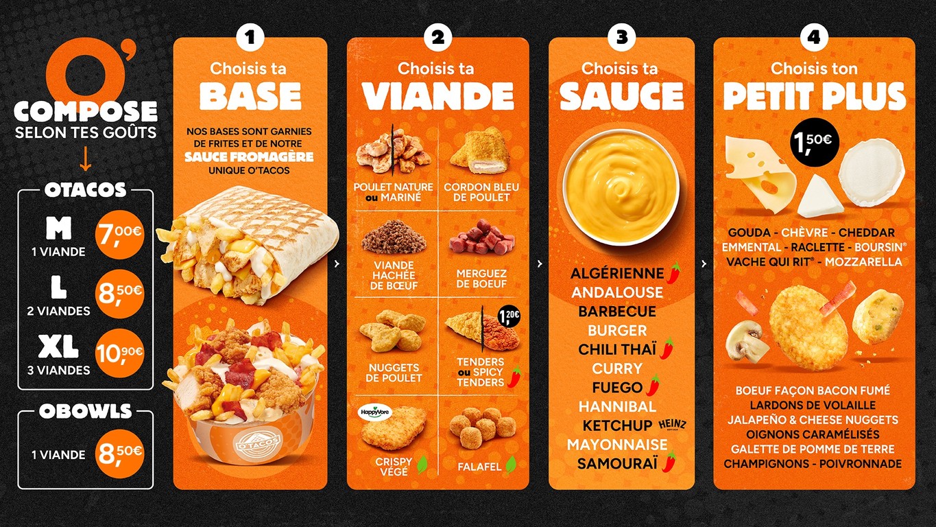 O'Tacos - Paris St-Michel menu 1