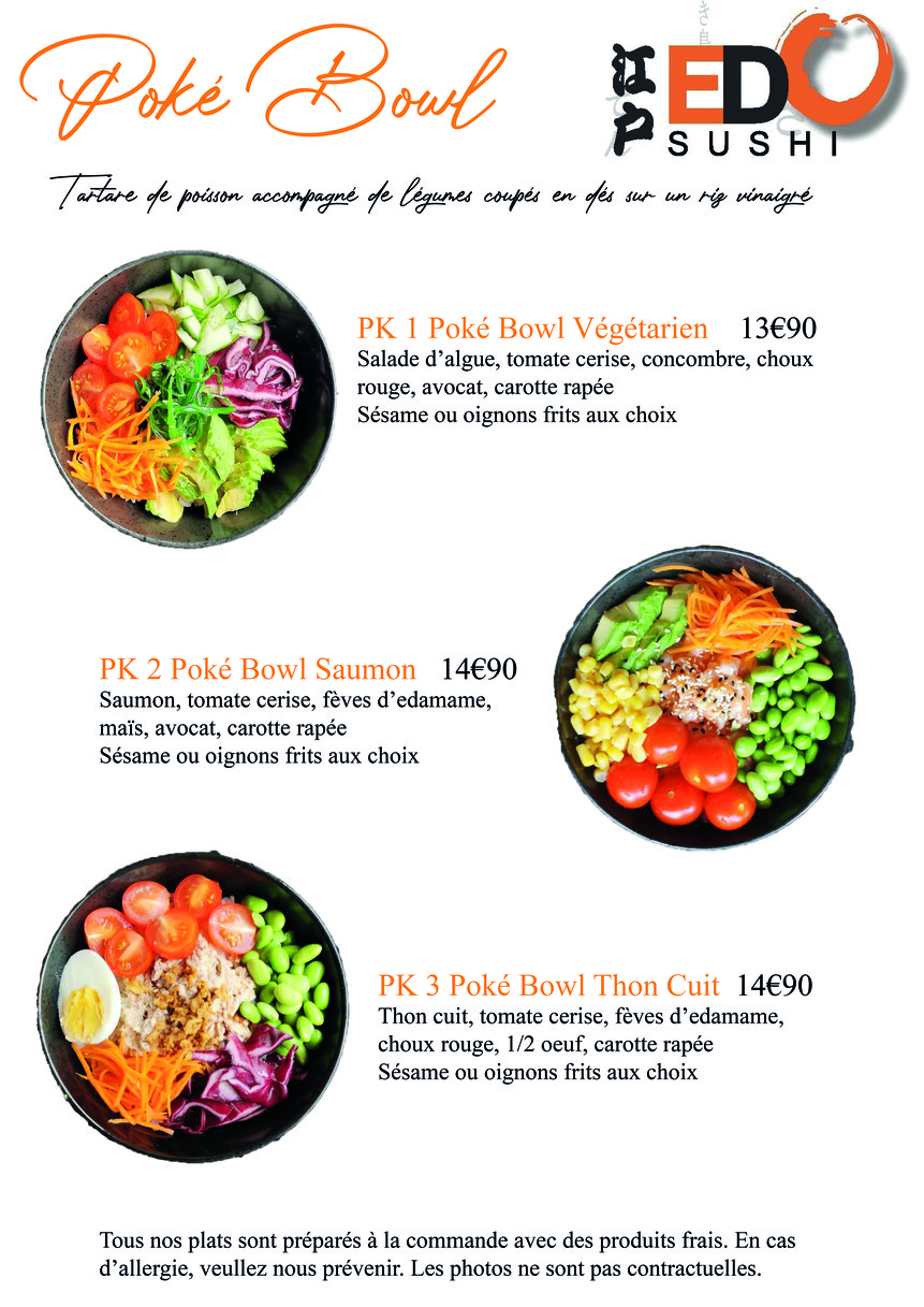 Edo sushi menu 3