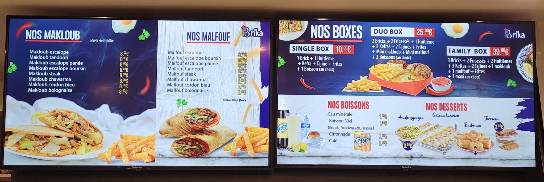 Brika chez el haj menu 2
