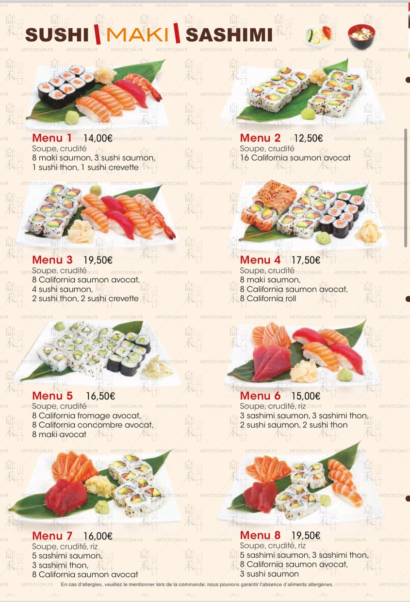 Issy Tokyo menu 5
