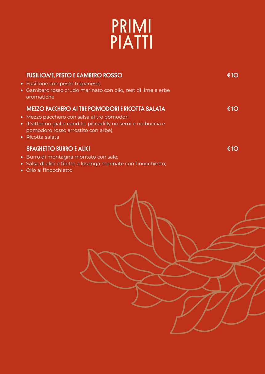 Vulcano Ponte Milvio menu 3