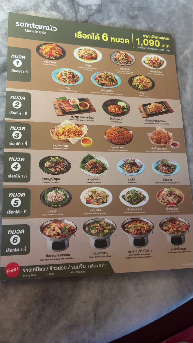 Somtam Nua - Ekkamai Soi 6 menu 1