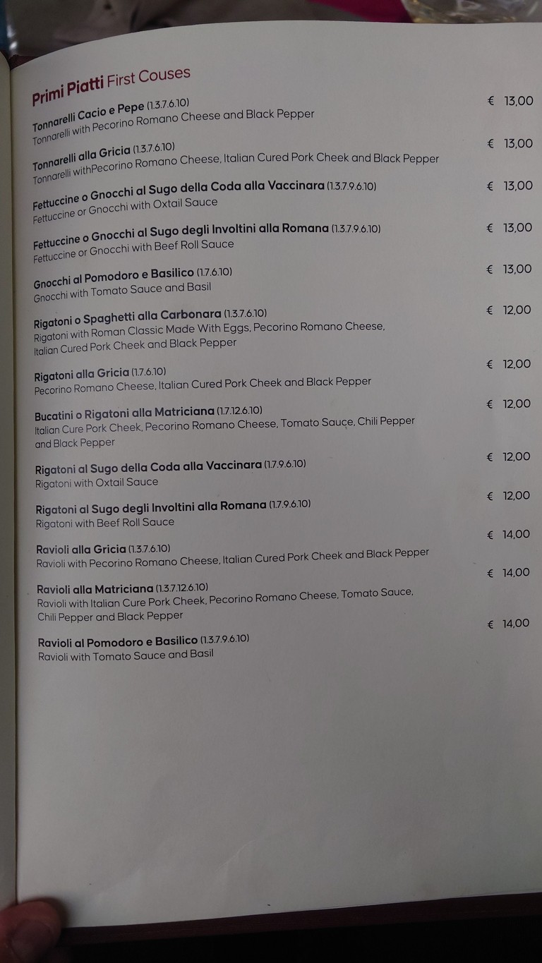 Trattoria Da Cesare al Casaletto menu 3