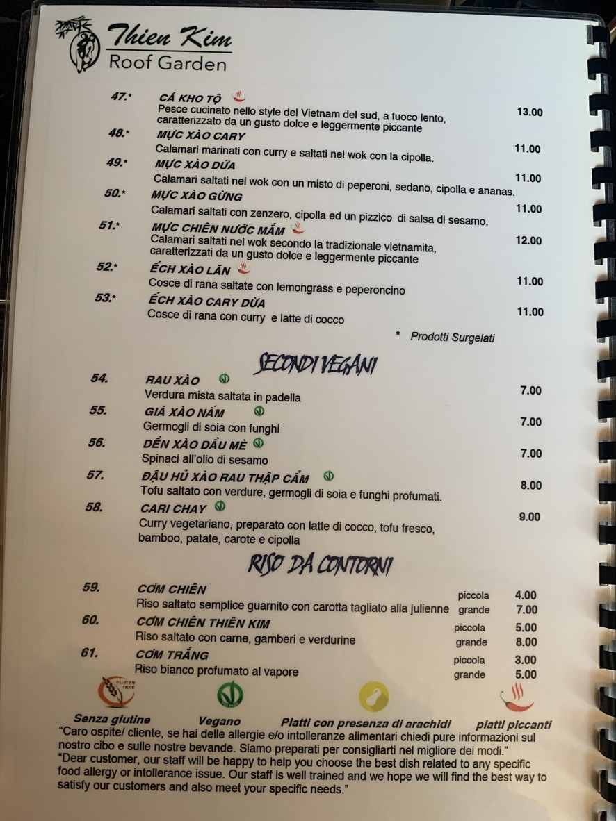 Ristorante Vietnamita Thien Kim Roof Garden menu 4