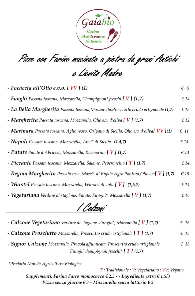 Gaia.Bio menu 2