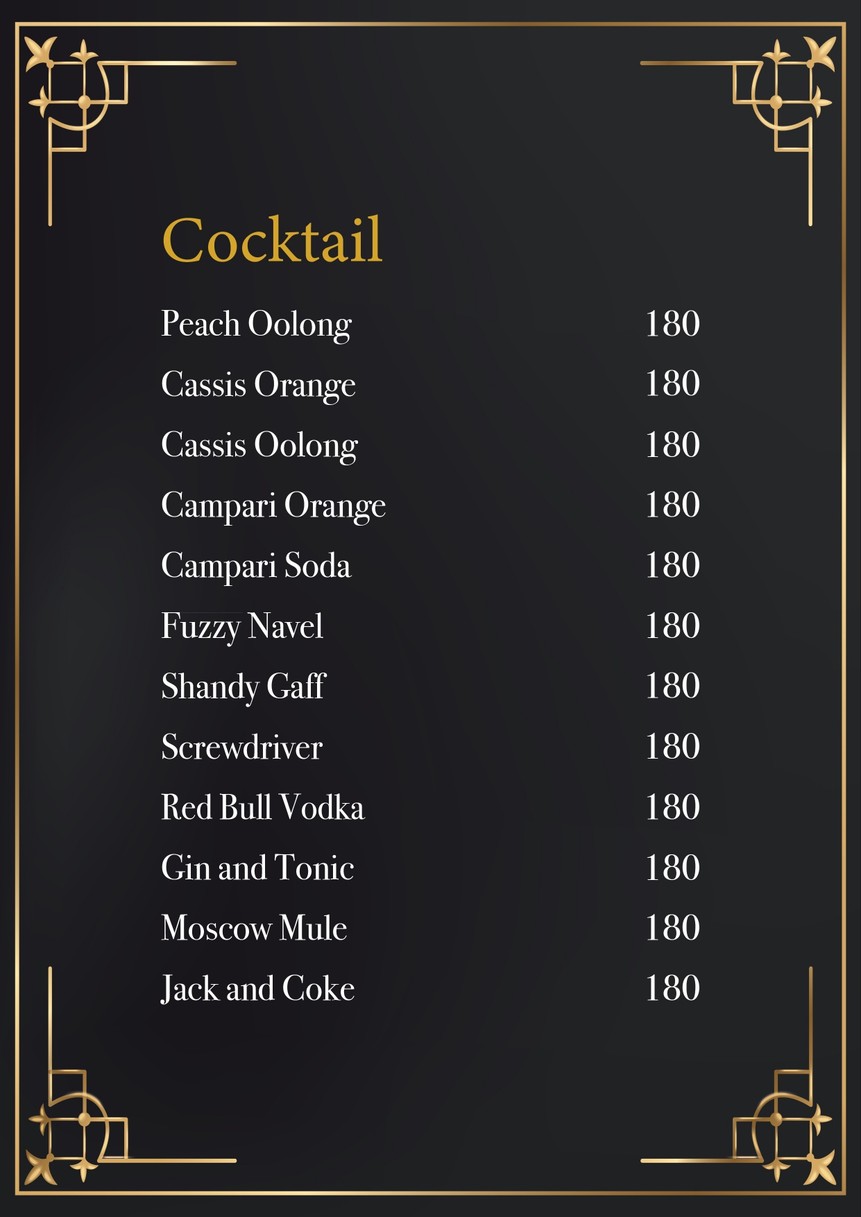 Gaming & Sport Bar LUIDA/Ge-mingu baā Ruīda menu 3