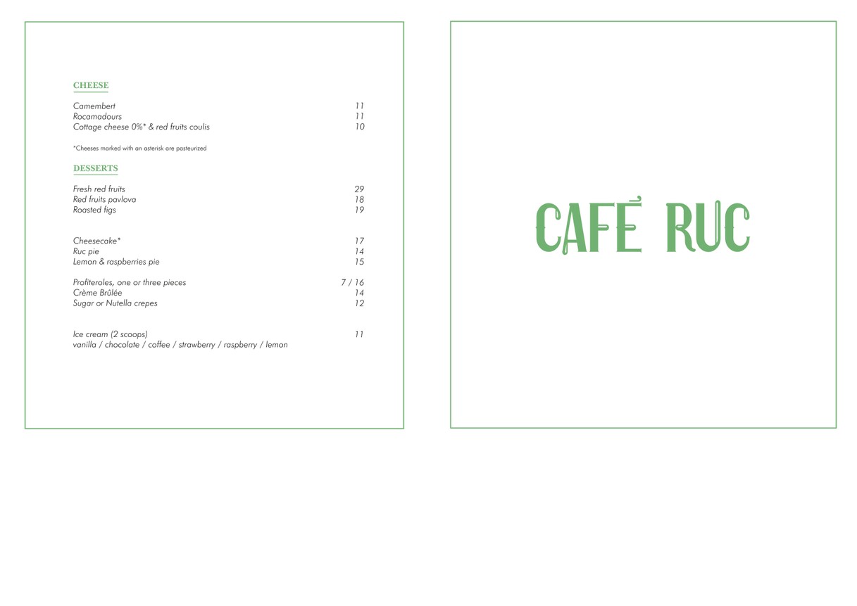 Café Ruc menu 2