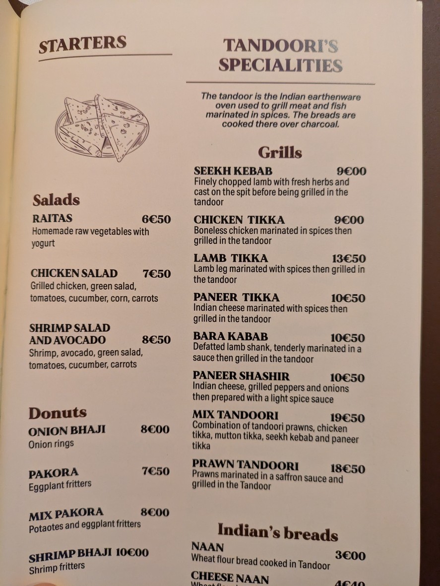 Suraj menu 2
