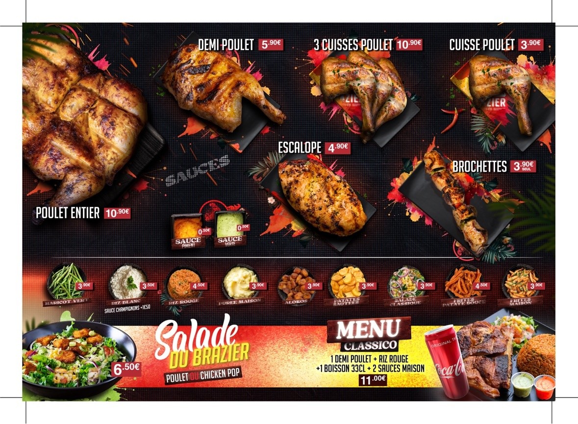 Au brazier menu 2