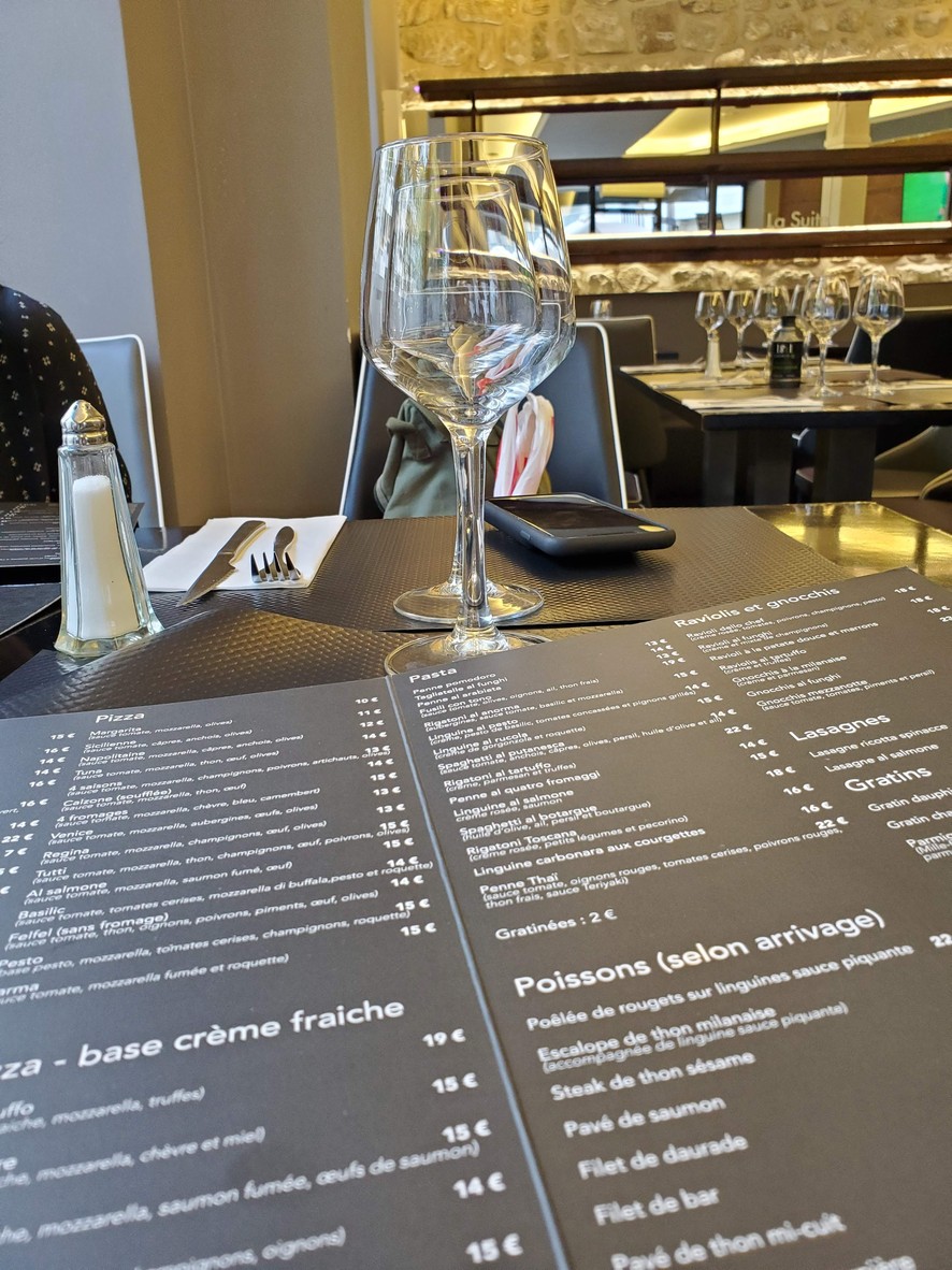 La Suite Ristorante menu 1