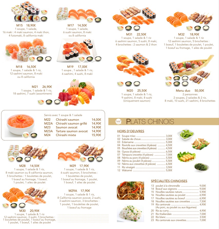Oketa Paris menu 3