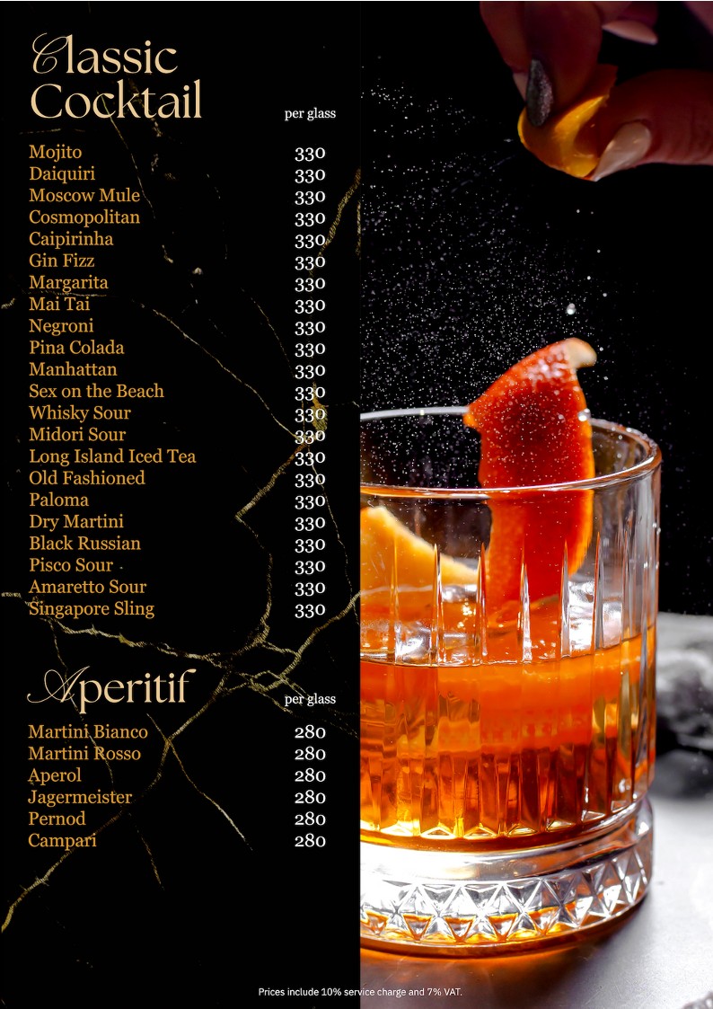 212 Rooftop Bar menu 4