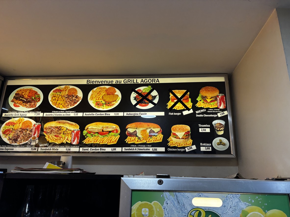 GRILL AGORA menu 1