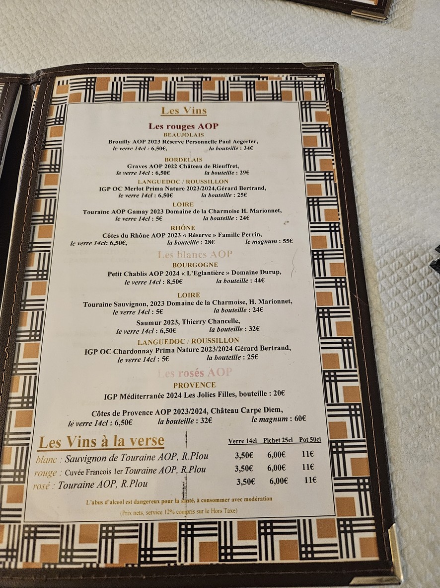 Le Café du Commerce menu 2