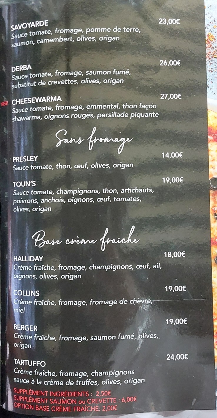 Tib's menu 2