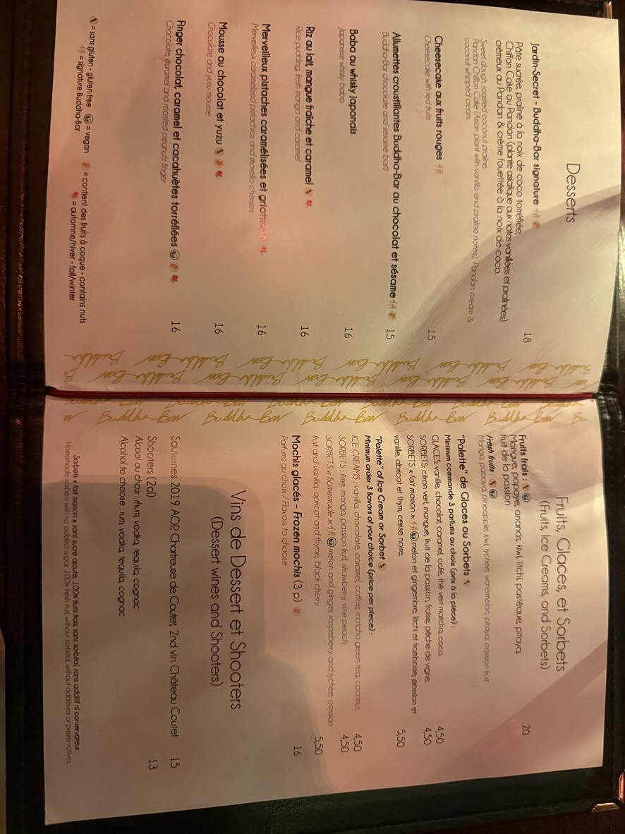 Buddha-Bar menu 4