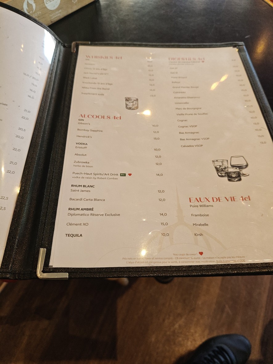 Le Grand Palais menu 5