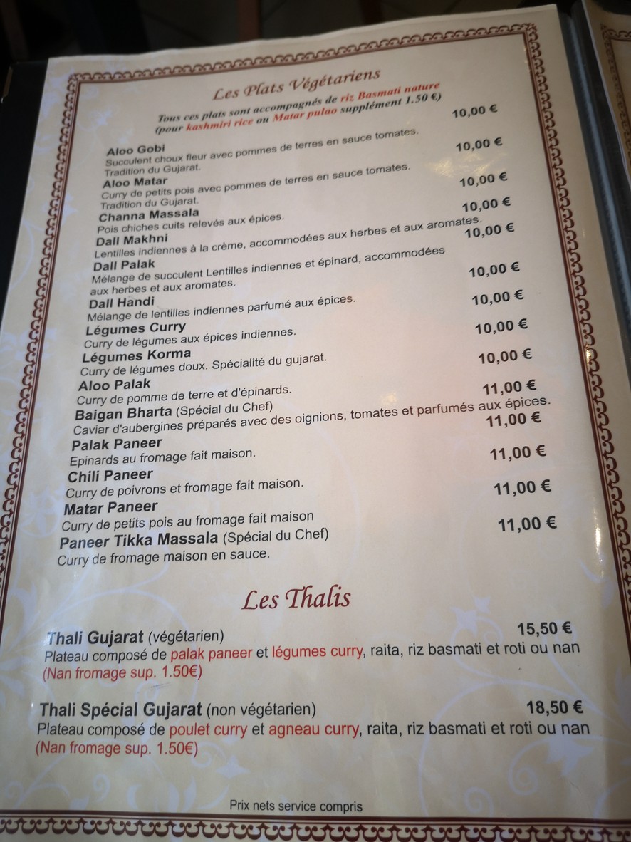 Gujarat menu 5