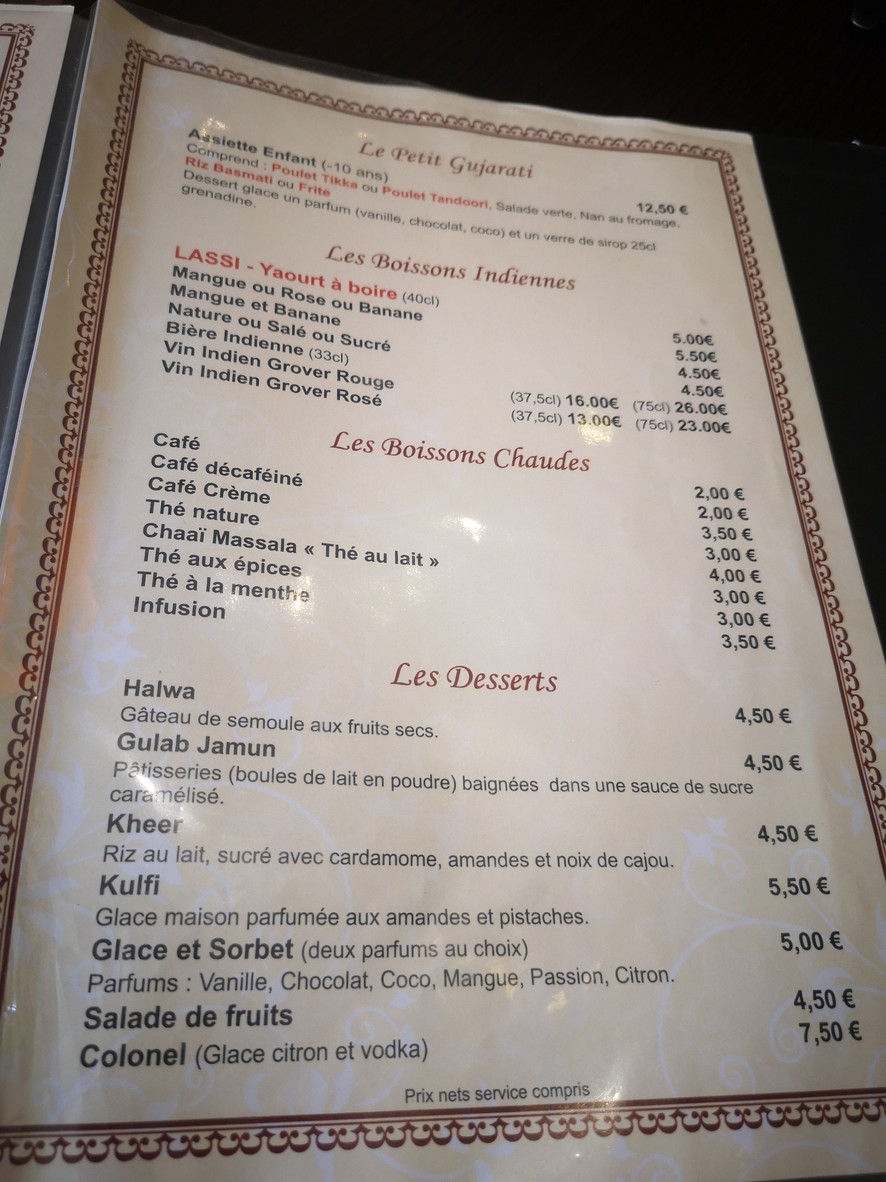 Gujarat menu 6