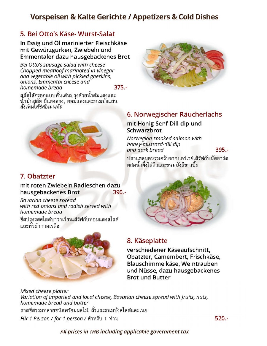 Baiyotto menu 2