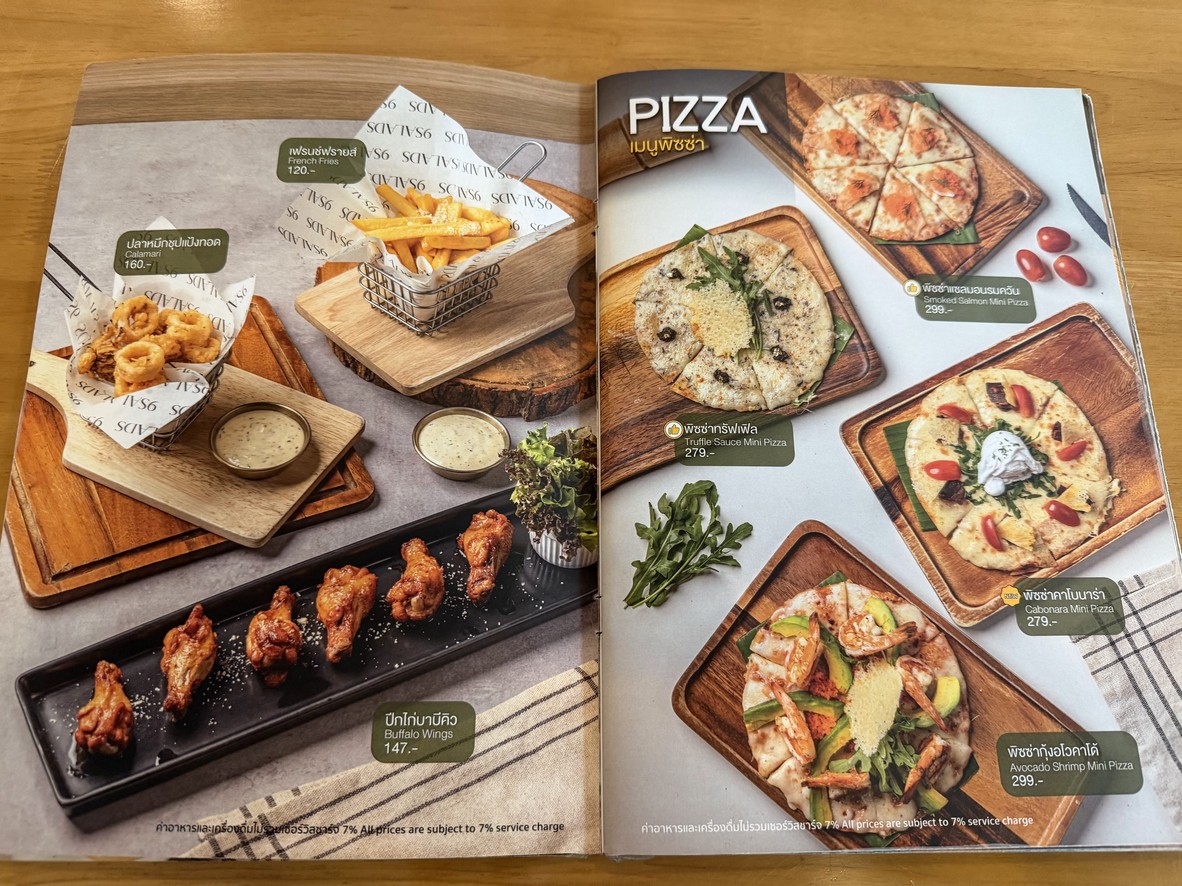 9 Salads menu 5