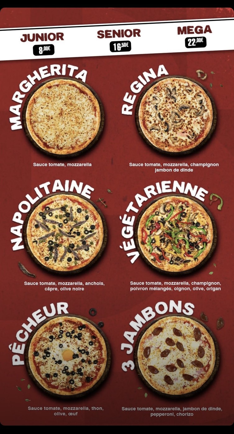 Pizza Punch Epinay menu 2