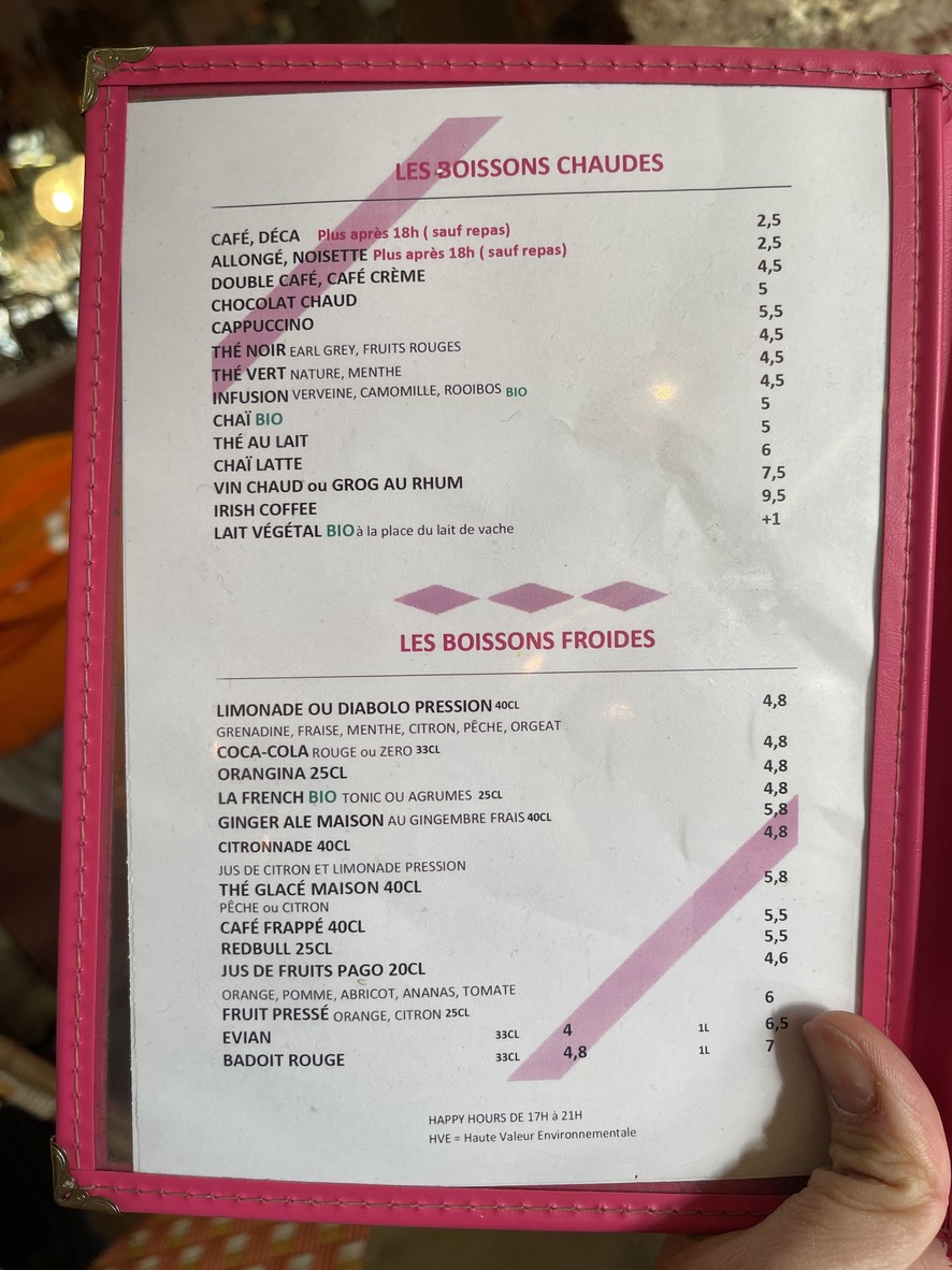 LES TRIPLETTES DE BELLEVILLE menu 4