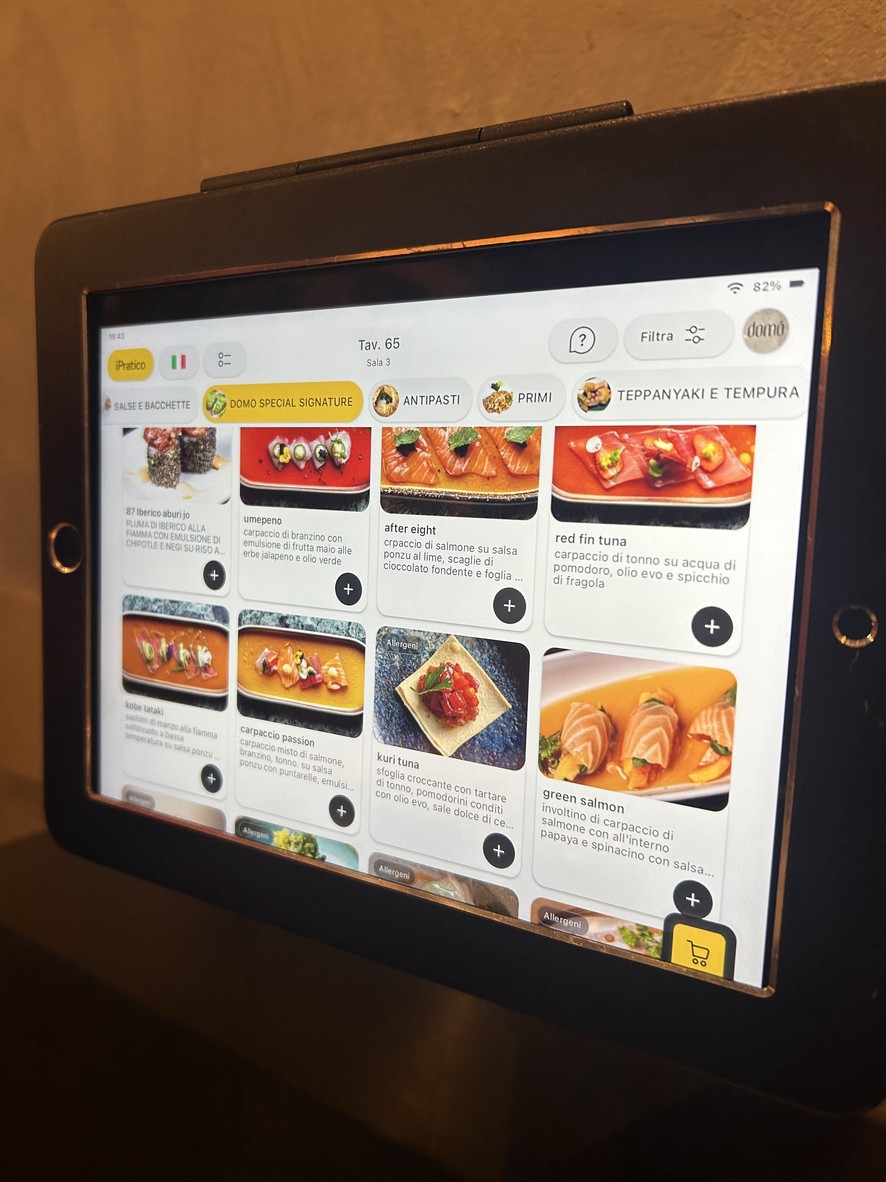 Domò Sushi Roma menu 1