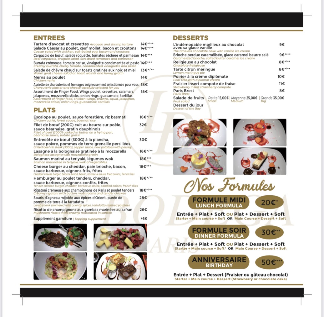 Le Bodega menu 2