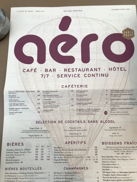 Restaurante Aéro Paris-Passy
