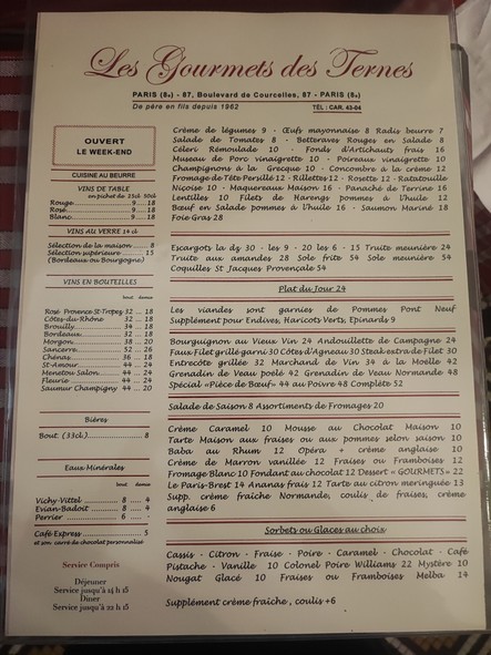 Les Gourmets des Ternes