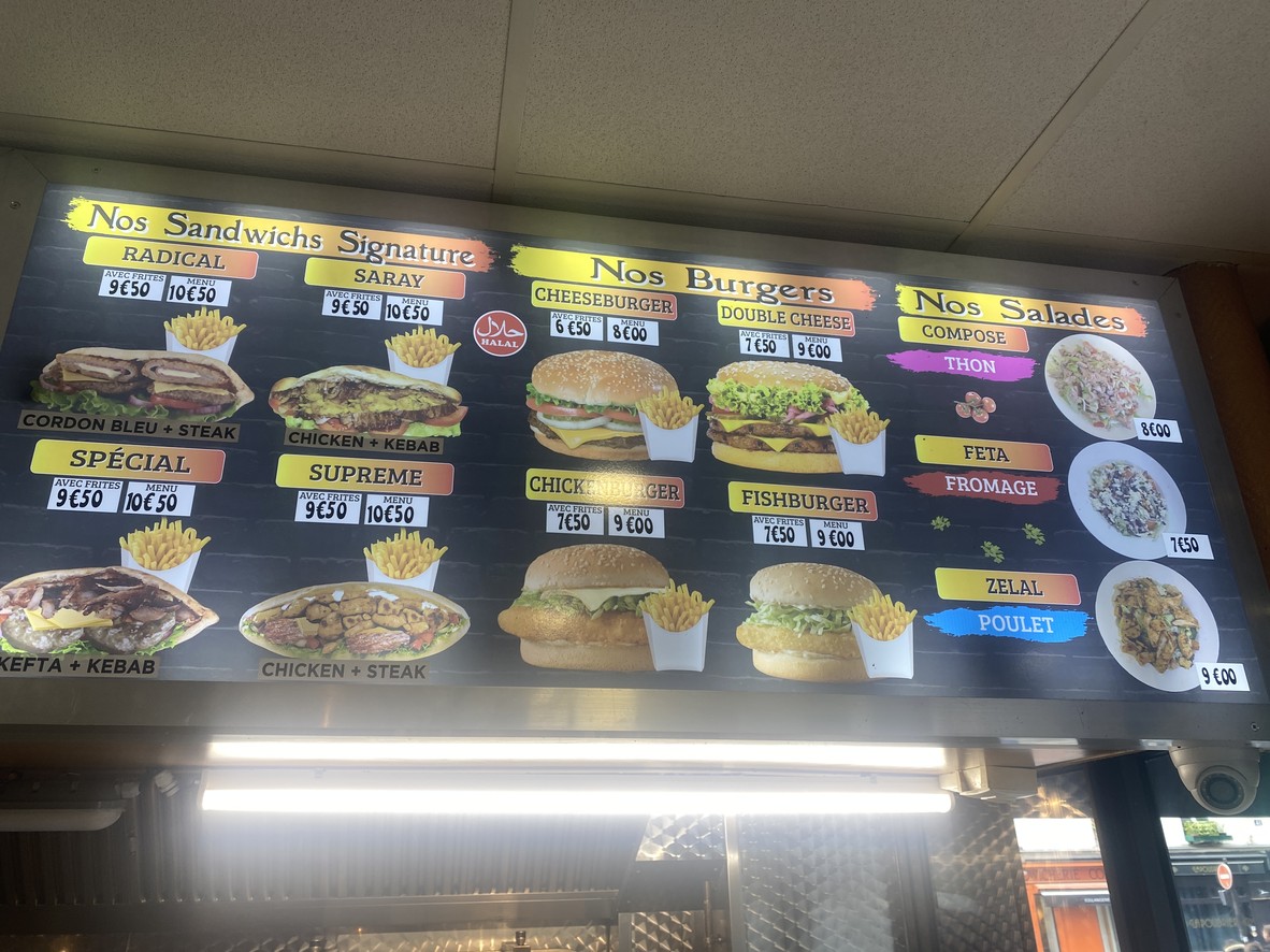 Restaurant Zelal menu 2