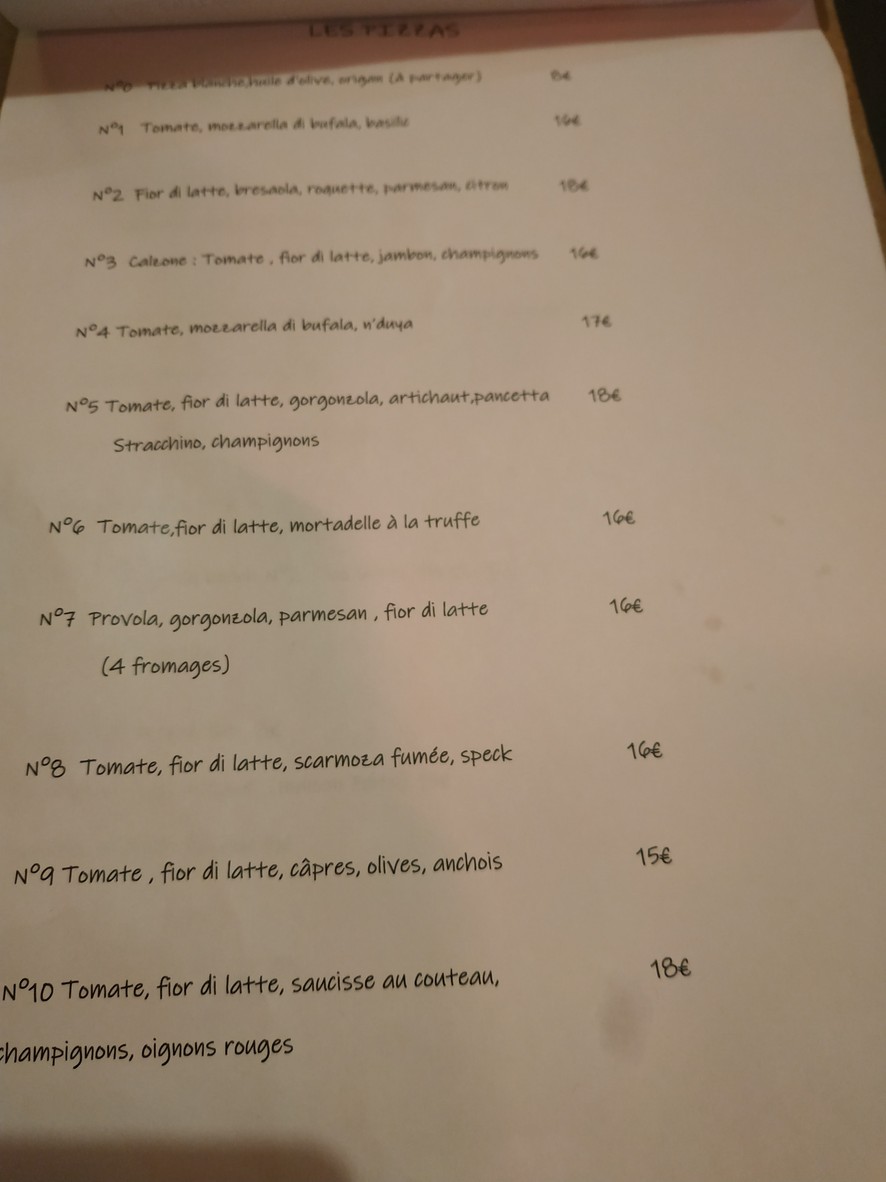 Restaurant Coinstot Vino Paris 2 menu 2