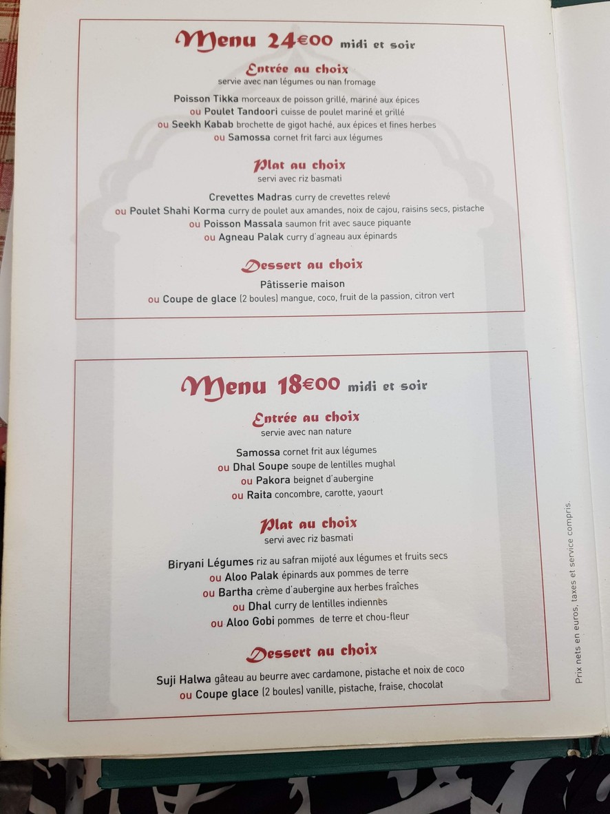 Aasman restaurant menu 3