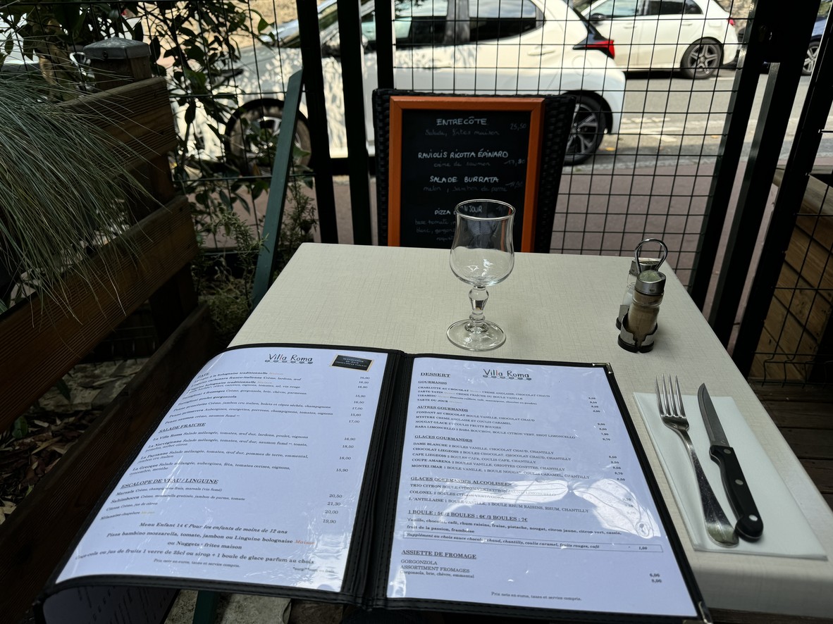 VILLA ROMA menu 2