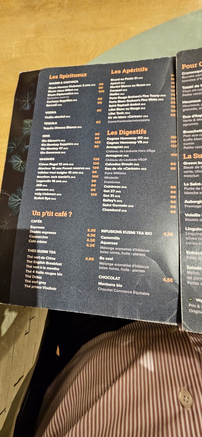 Greem menu 3