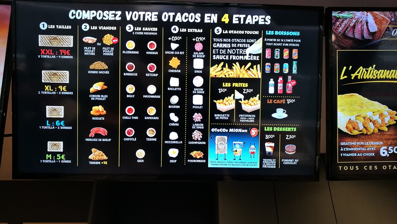 O'Tacos menu 2
