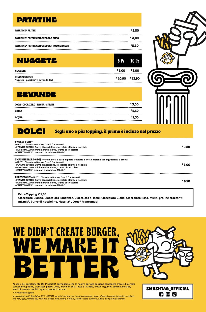 Smash Tag Piazza Bologna menu 2