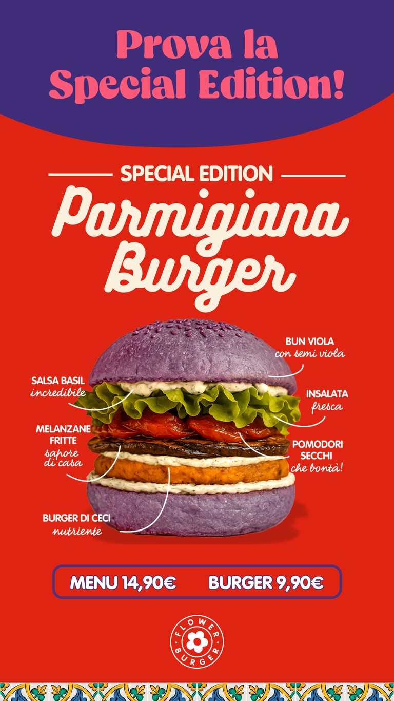 Flower Burger menu 1