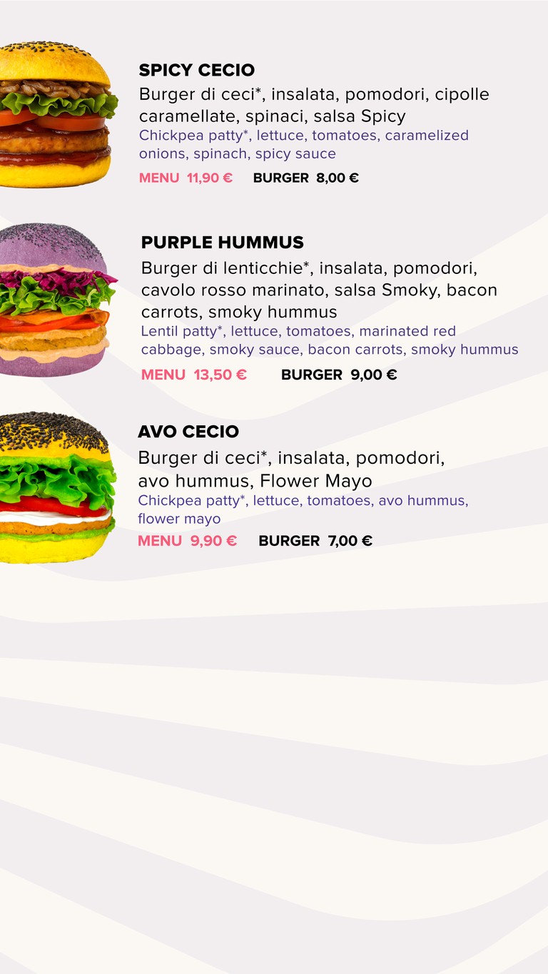 Flower Burger menu 3