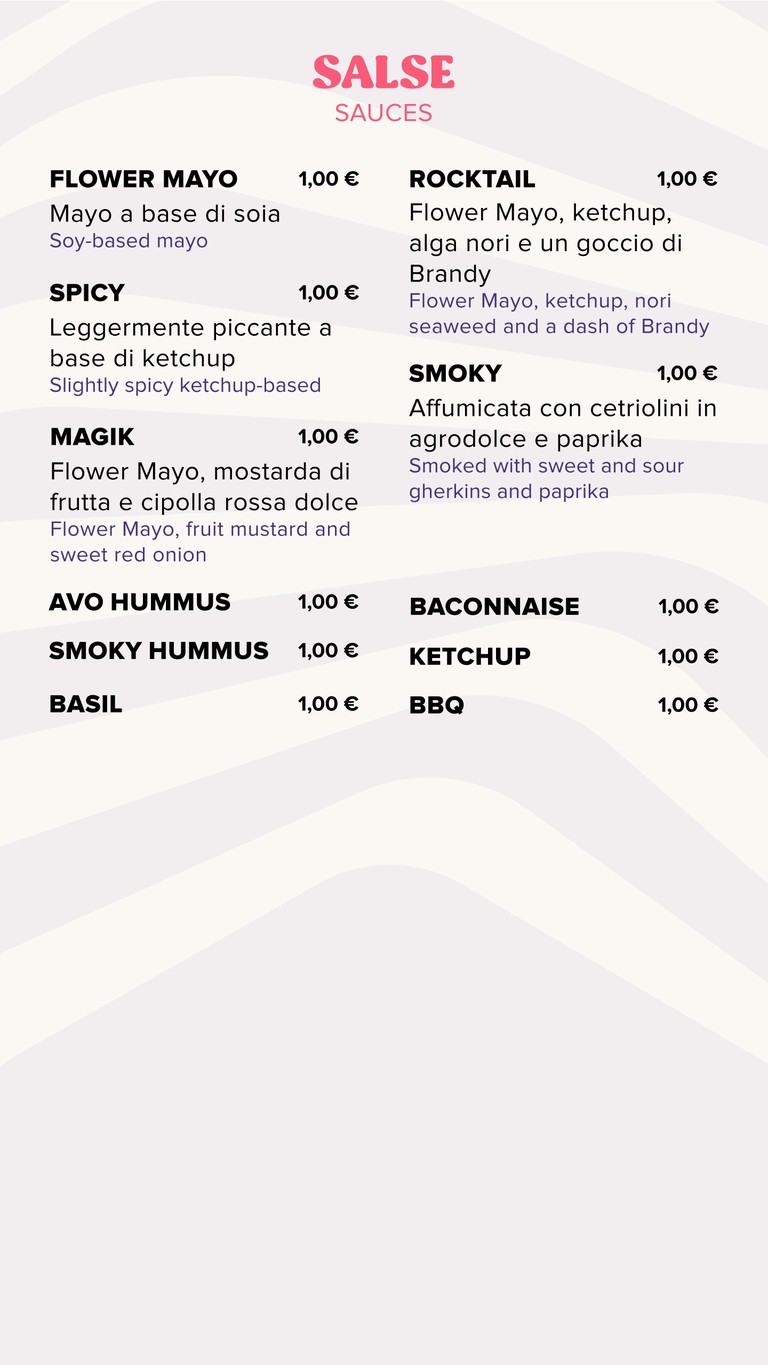 Flower Burger menu 6