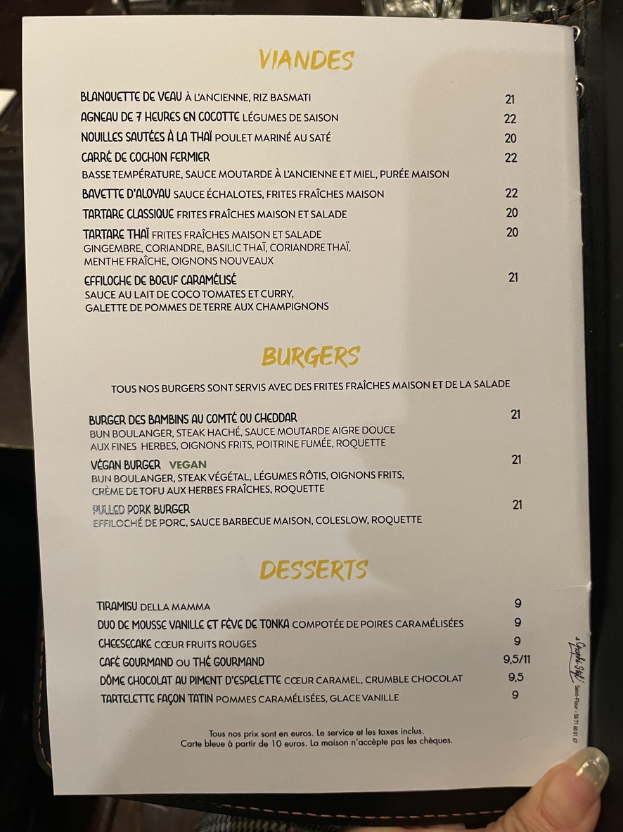 café les Bambins menu 3