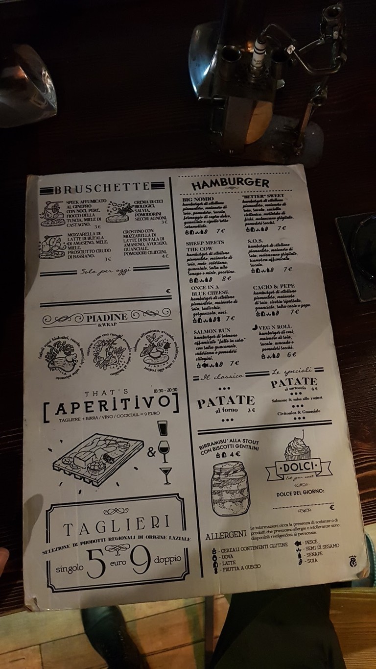Binomio Bistro menu 2